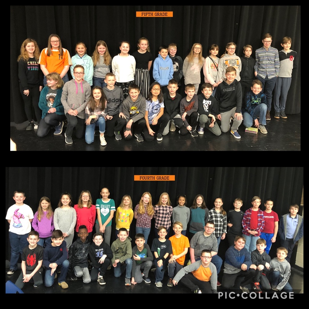 Breakfast of Champions Ceremony Awards Fourth and Fifth Graders