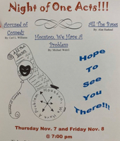 Drama Club Performs ‘A Night of One Acts’ in Fall Production
