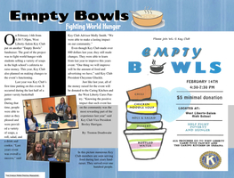 Key Club holds secon Annual Empty Bowls