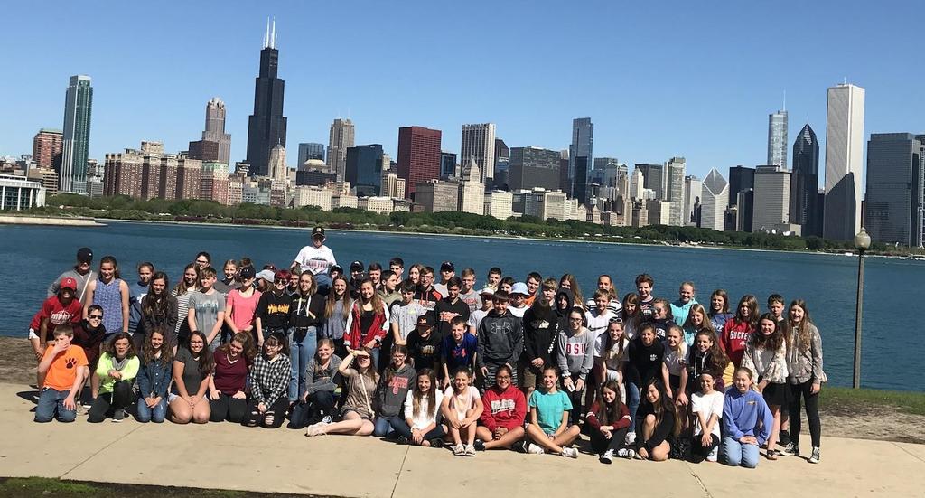 7th graders visiting Chicago